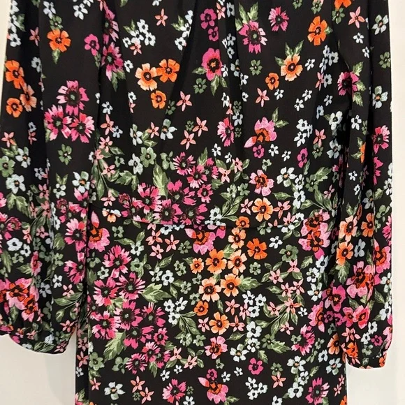 Maggy London 8 Floral Black Dress - Picture 5 of 6